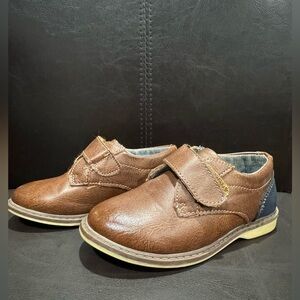 Brown Kids Shoes with Velcro Strap